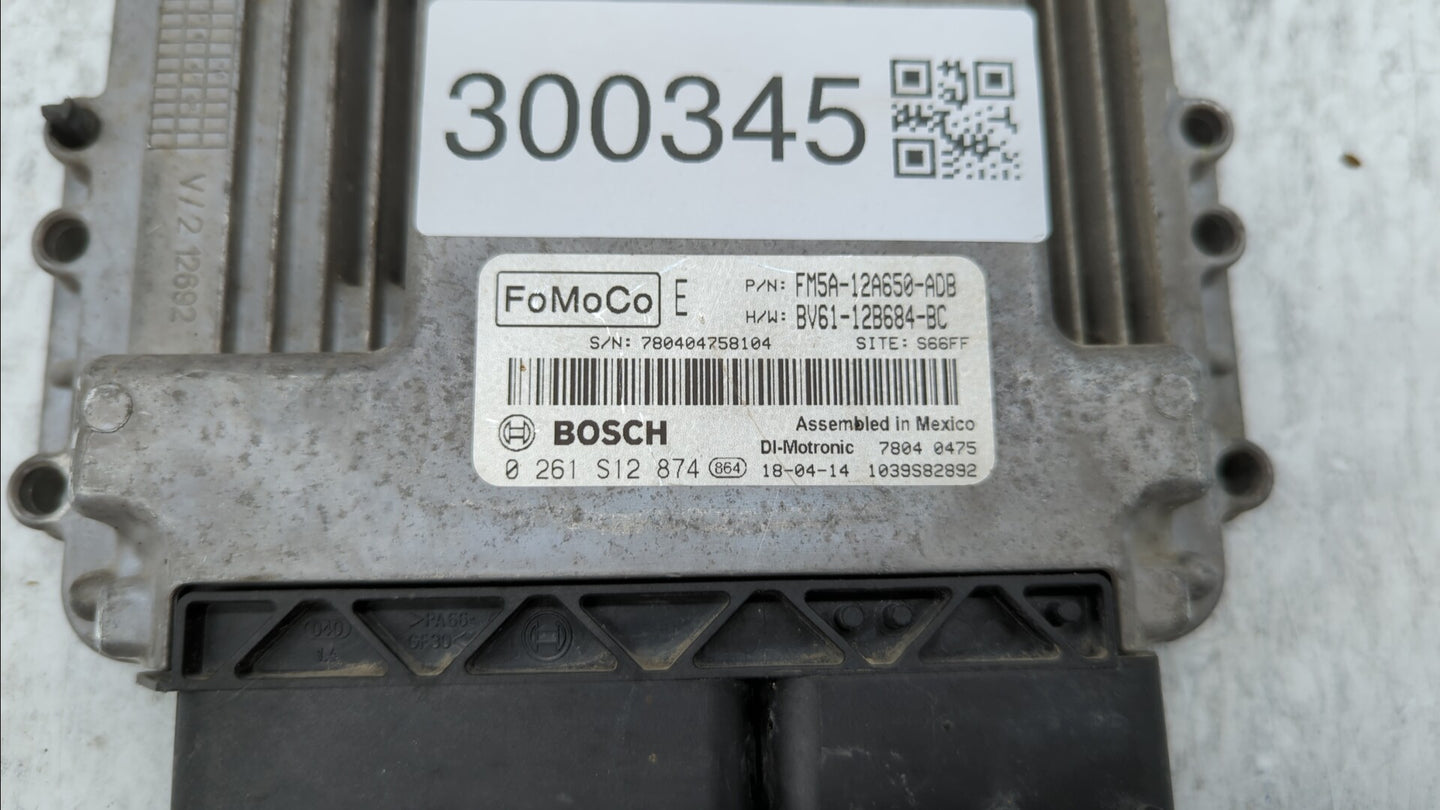 2013-2018 Ford Focus PCM Engine Control Computer ECU ECM PCU OEM P/N:DM5A-12A650-CA EMA-12A650-VA Fits OEM Used Auto Parts -