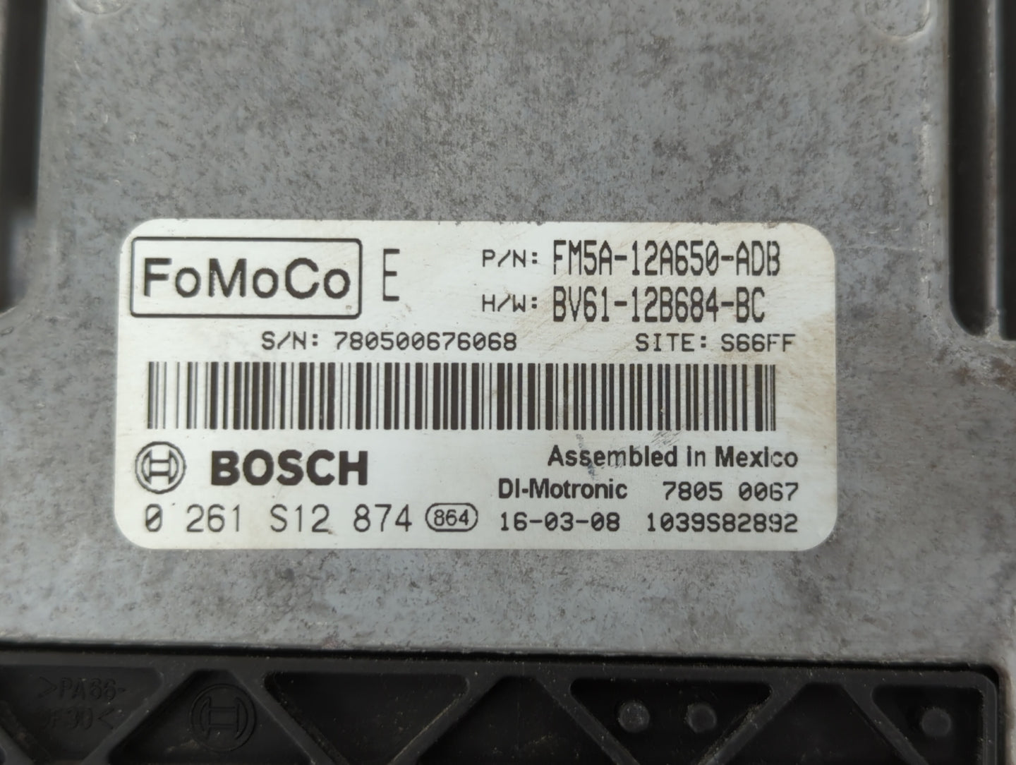 2013-2018 Ford Focus PCM Engine Control Computer ECU ECM PCU OEM P/N:EM5A-12A650-ACA FM5A-12A650-ADB Fits OEM Used Auto Part