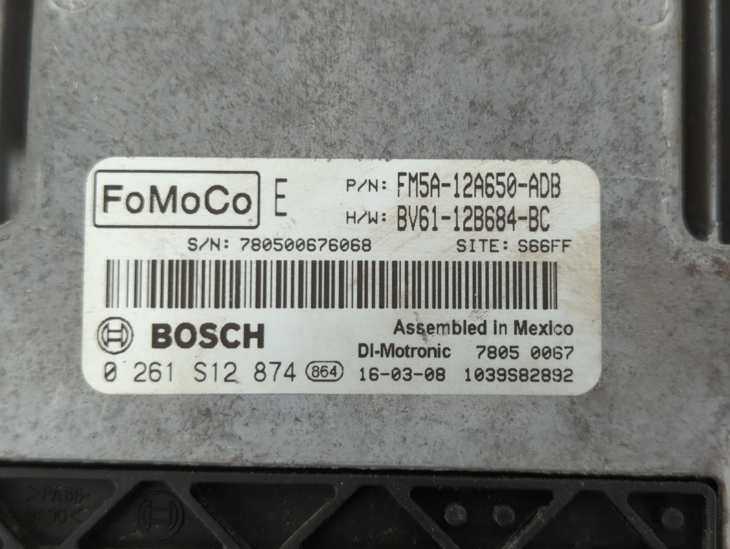 2013-2018 Ford Focus PCM Engine Control Computer ECU ECM PCU OEM P/N:EM5A-12A650-ACA FM5A-12A650-ADB Fits OEM Used Auto Part