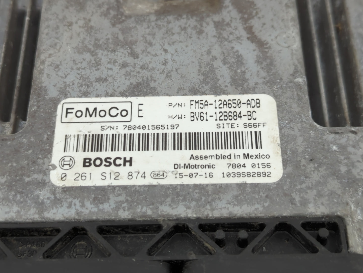 2013-2018 Ford Focus PCM Engine Control Computer ECU ECM PCU OEM P/N:FM5A-12A650-ADB EM5A-12A650-ACA Fits OEM Used Auto Part