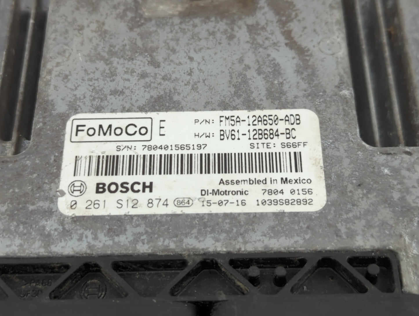 2013-2018 Ford Focus PCM Engine Control Computer ECU ECM PCU OEM P/N:FM5A-12A650-ADB EM5A-12A650-ACA Fits OEM Used Auto Part