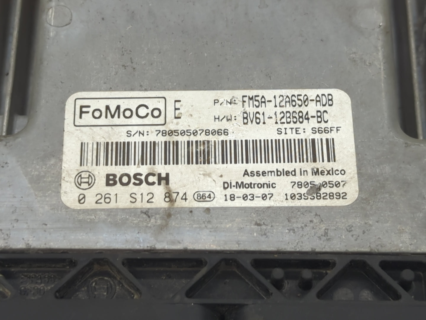 2013-2018 Ford Focus PCM Engine Control Computer ECU ECM PCU OEM P/N:FM5A-12A650-ADB EM5A-12A650-ACB Fits OEM Used Auto Part