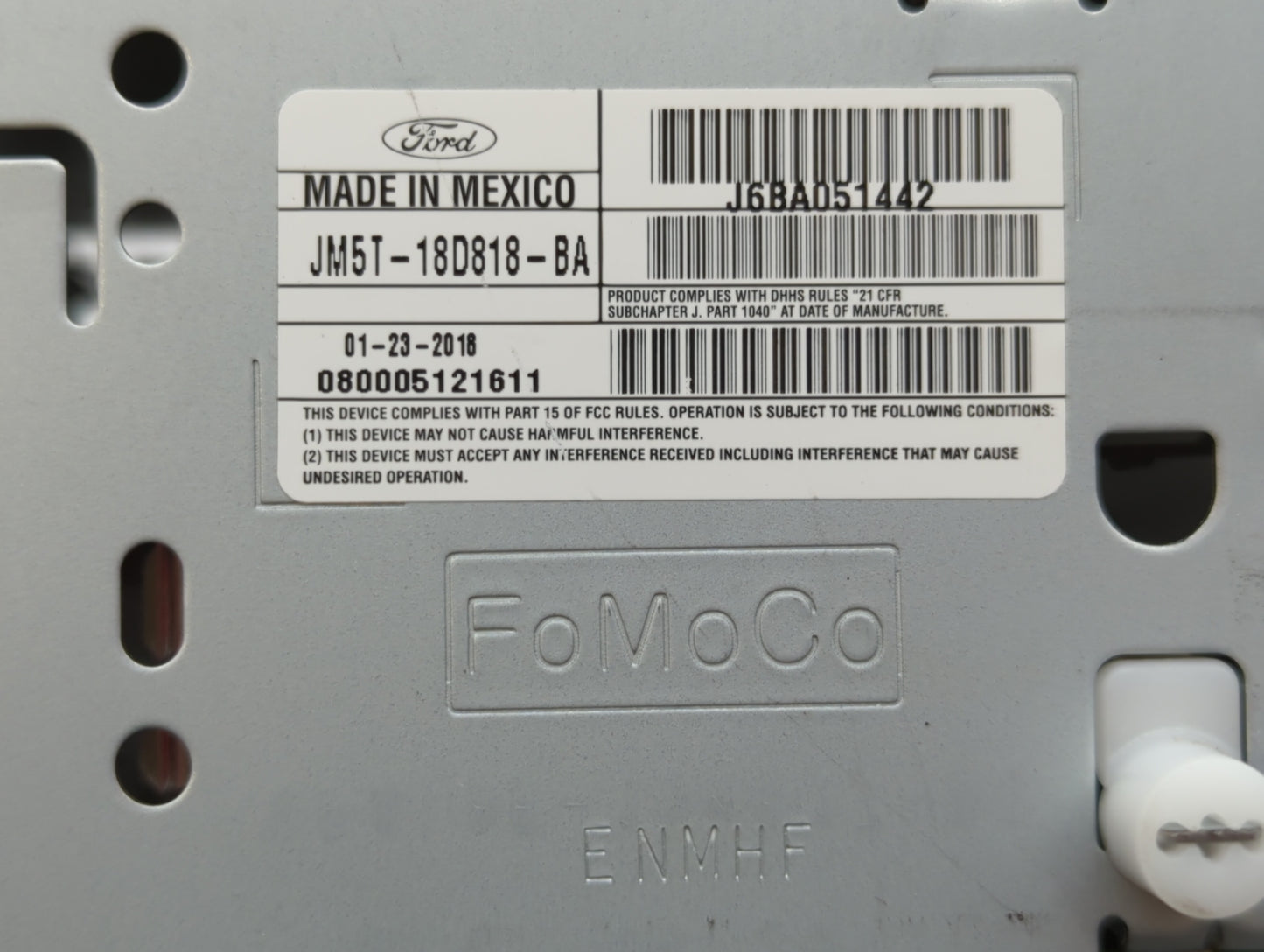 2018-2018 Ford Focus Am Fm Cd Player Radio Receiver - Oemusedautoparts1.com
