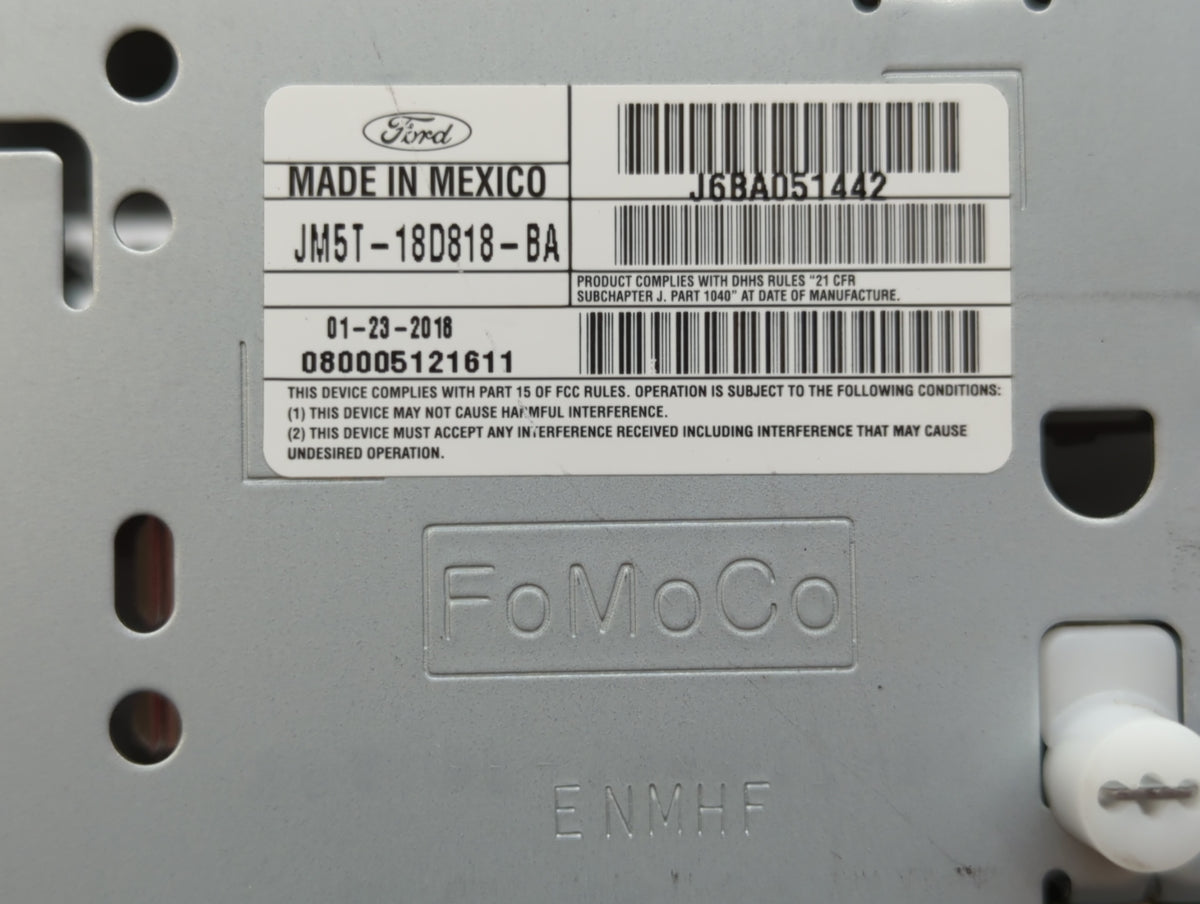 2018-2018 Ford Focus Am Fm Cd Player Radio Receiver 458411 - Oemusedautoparts1.com