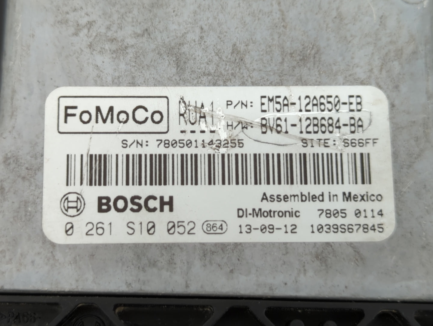 2013-2018 Ford Focus PCM Engine Control Computer ECU ECM PCU OEM P/N:EM5A-12A650-EB BV61-12B684-BA Fits OEM Used Auto Parts 