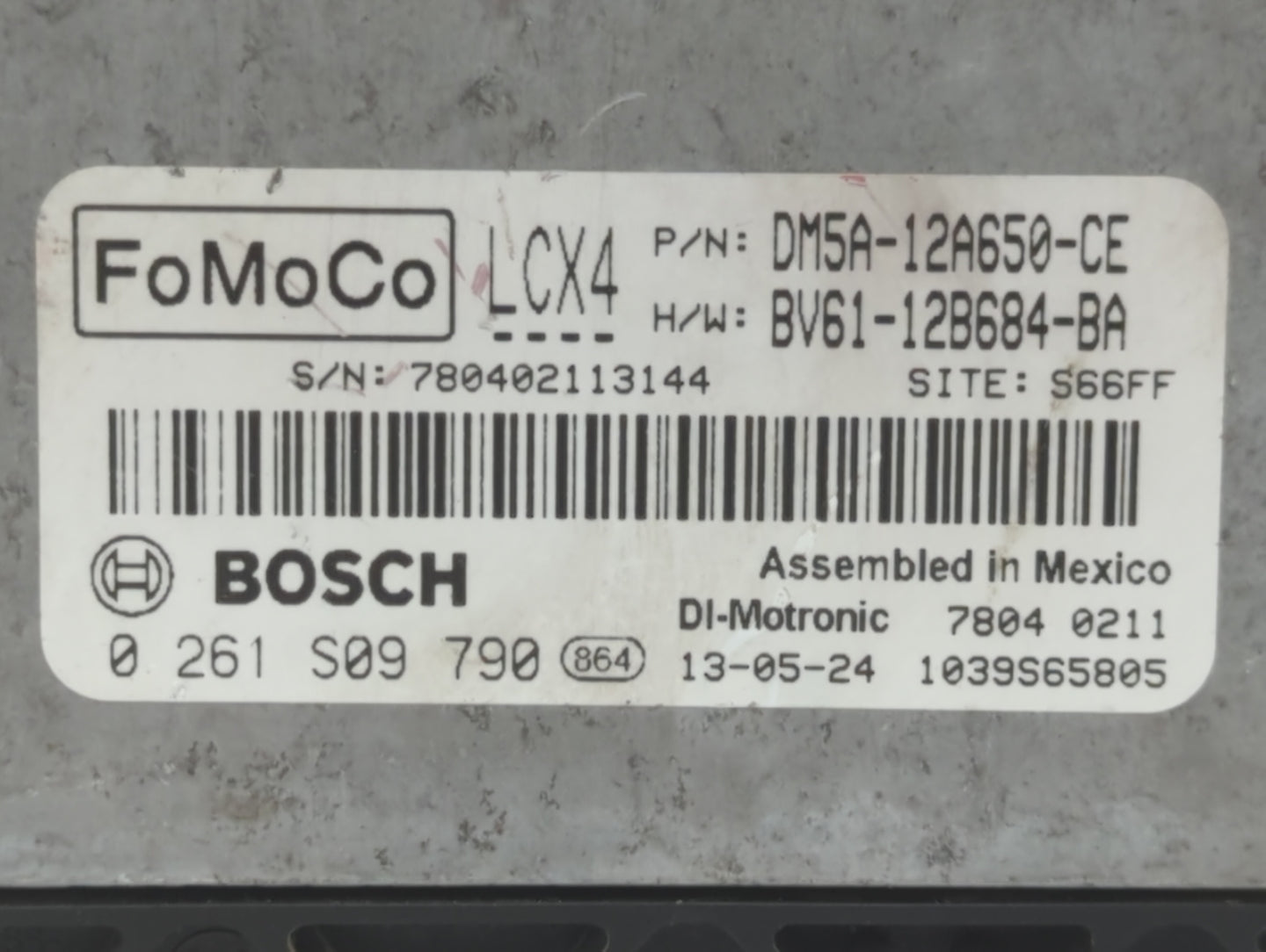2013-2018 Ford Focus PCM Engine Control Computer ECU ECM PCU OEM P/N:BV61-12B684-BA DM5A-12A650-CE Fits OEM Used Auto Parts 
