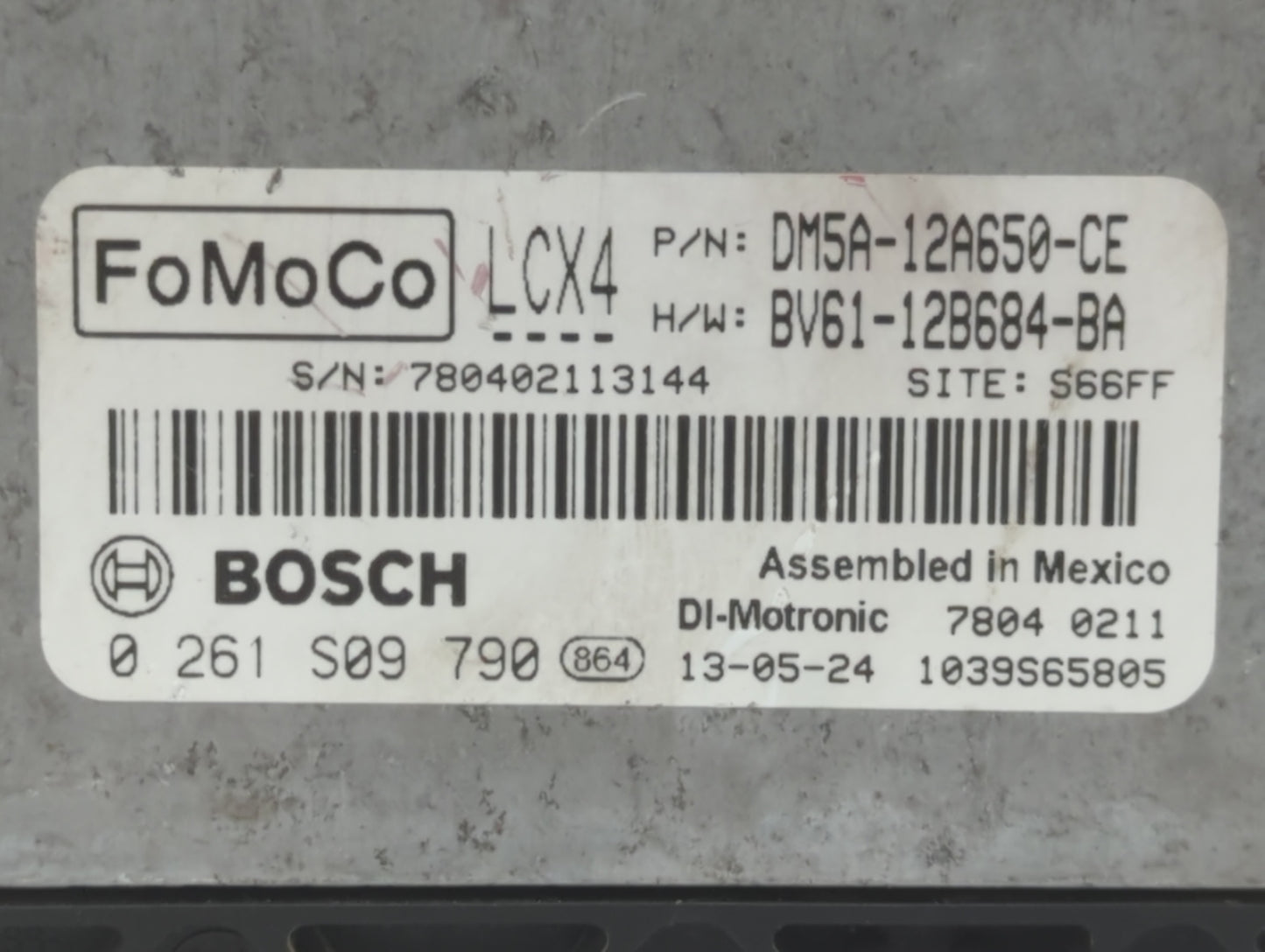 2013-2018 Ford Focus PCM Engine Control Computer ECU ECM PCU OEM P/N:BV61-12B684-BA DM5A-12A650-CE Fits OEM Used Auto Parts 