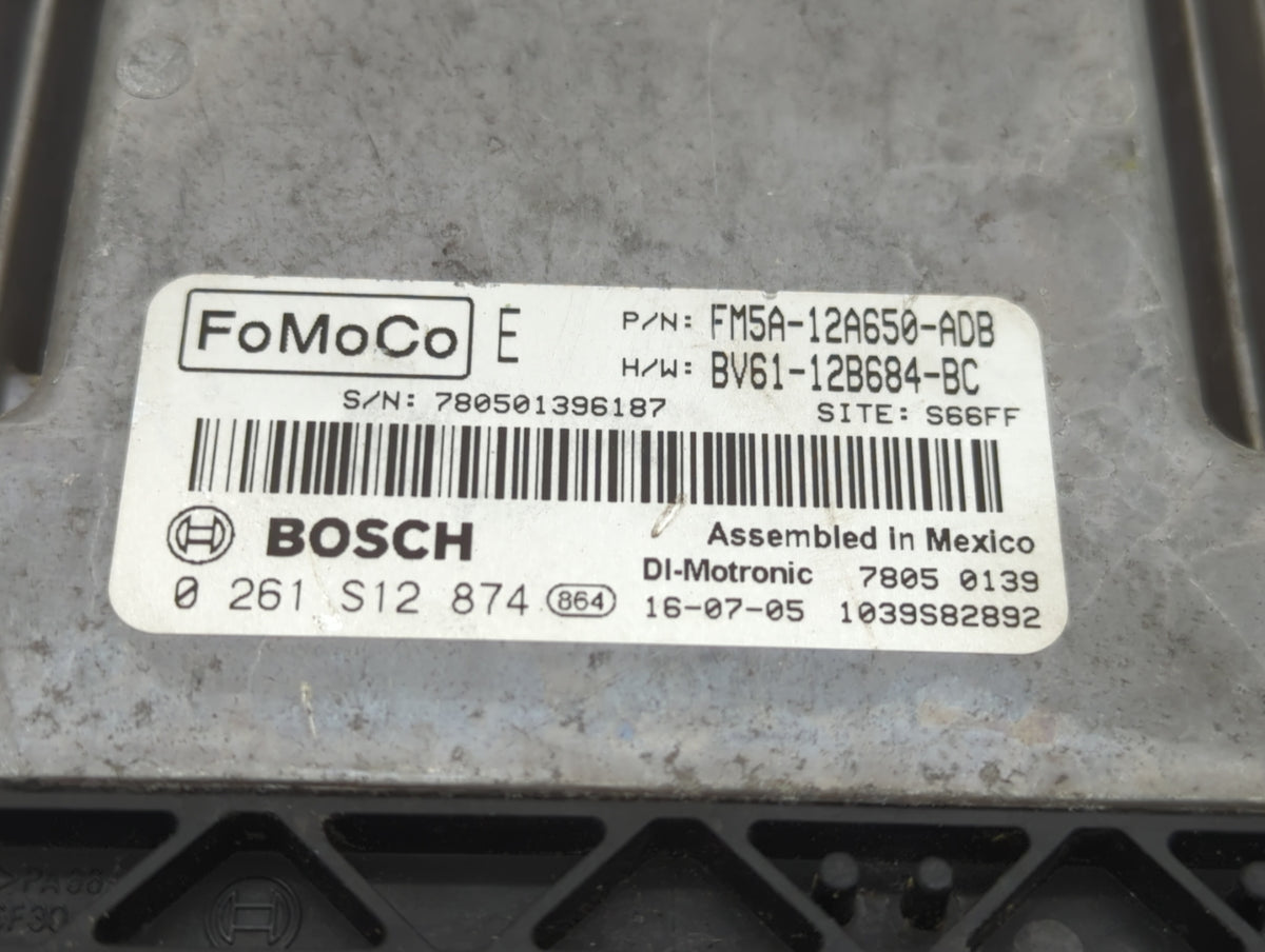 2013-2018 Ford Focus PCM Engine Control Computer ECU ECM PCU OEM P/N:FM5A-12A650-ADB EV61-12B684-BC OEM Used Auto Parts - Oe