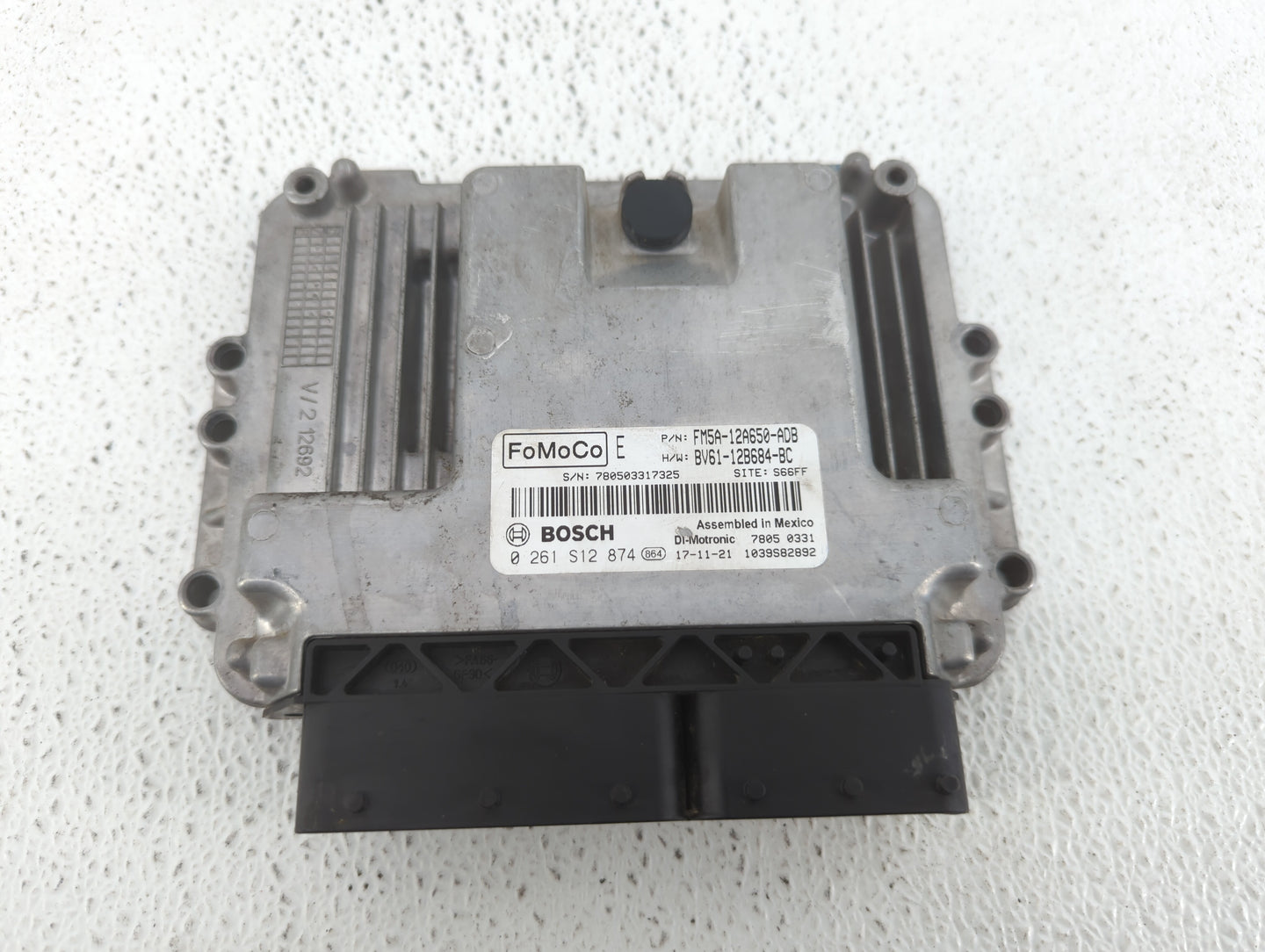 2013-2018 Ford Focus PCM Engine Control Computer ECU ECM PCU OEM P/N:FM5A-12A650-ADB EV61-12B684-BC Fits OEM Used Auto Parts