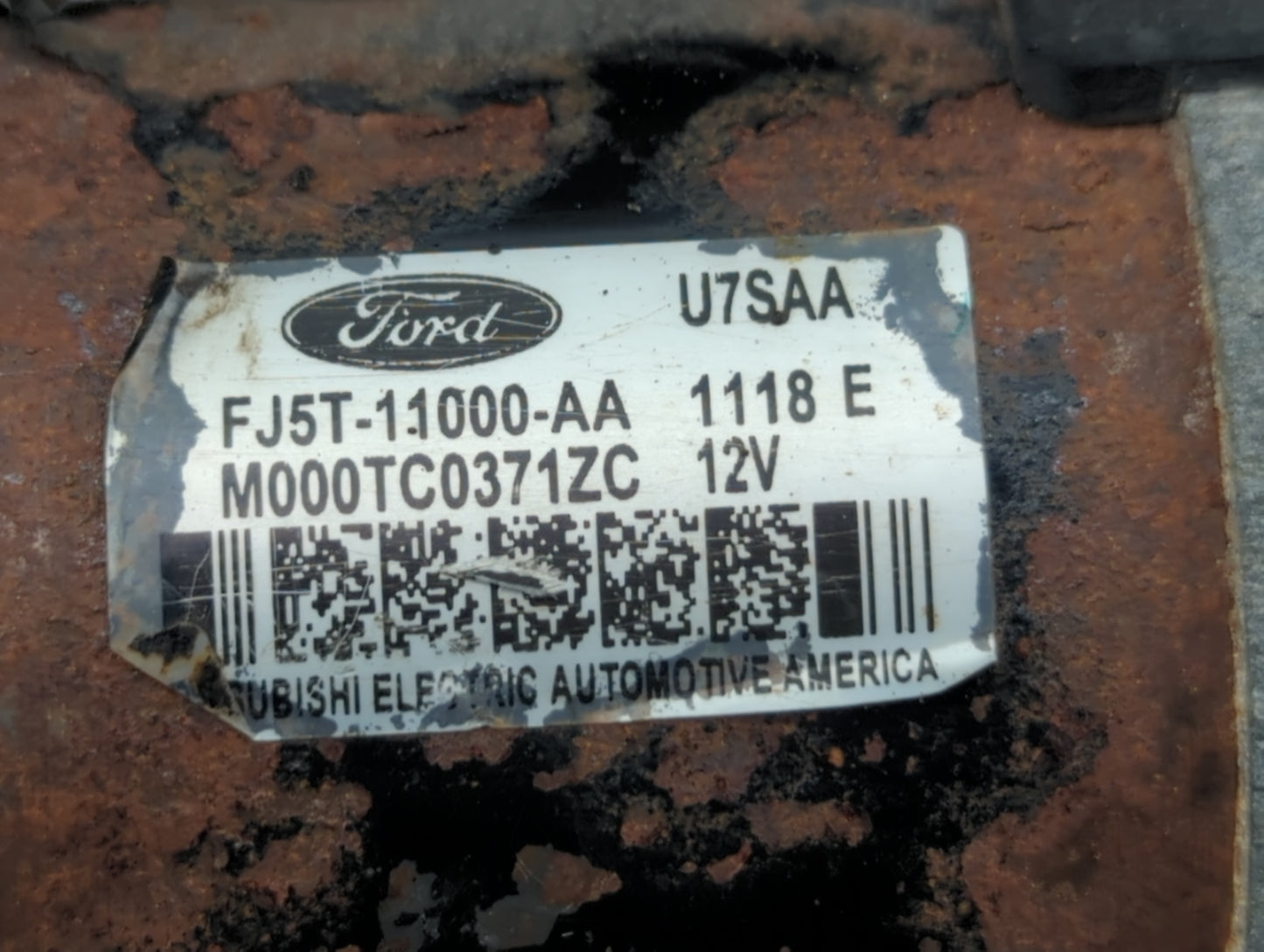 2012-2018 Ford Focus Car Starter Motor Solenoid OEM P/N:M000TC0371ZC FJ5T-11000-AA Fits OEM Used Auto Parts - Oemusedautopar