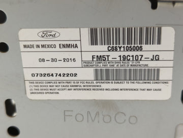 2017-2018 Ford Focus Am Fm Cd Player Radio Receiver