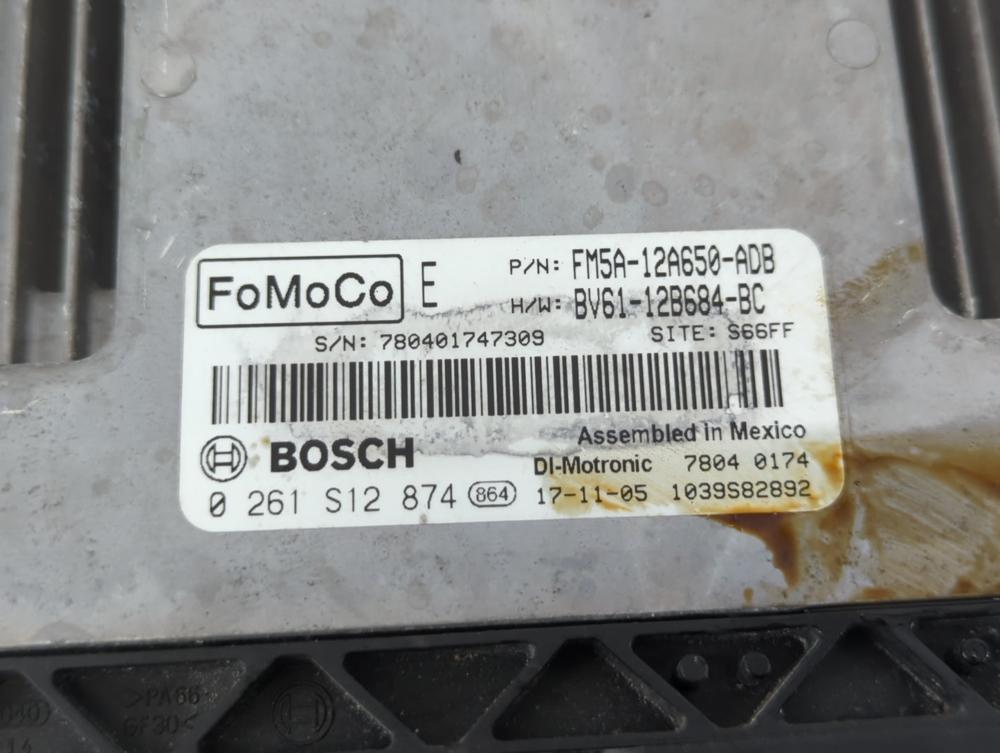 2013-2018 Ford Focus PCM Engine Control Computer ECU ECM PCU OEM P/N:BV61-12B684-BC FM5A-12A650-ADB Fits OEM Used Auto Parts