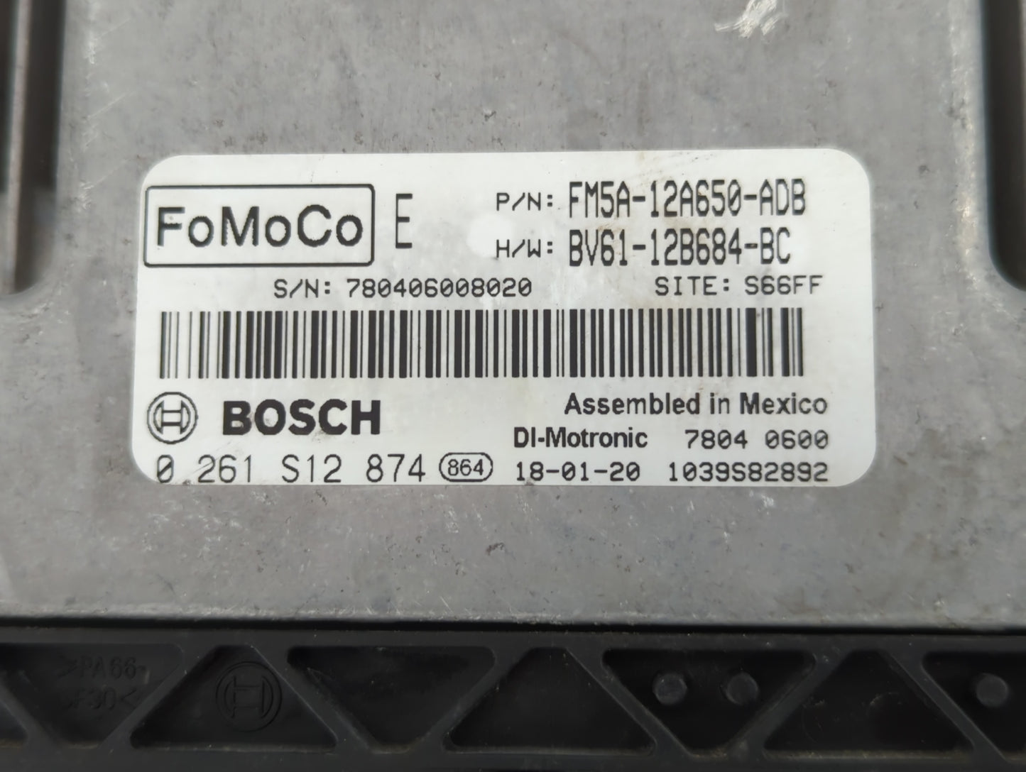 2013-2018 Ford Focus PCM Engine Control Computer ECU ECM PCU OEM P/N:BV61-12B684-BC FM5A-12A650-ADB Fits OEM Used Auto Parts