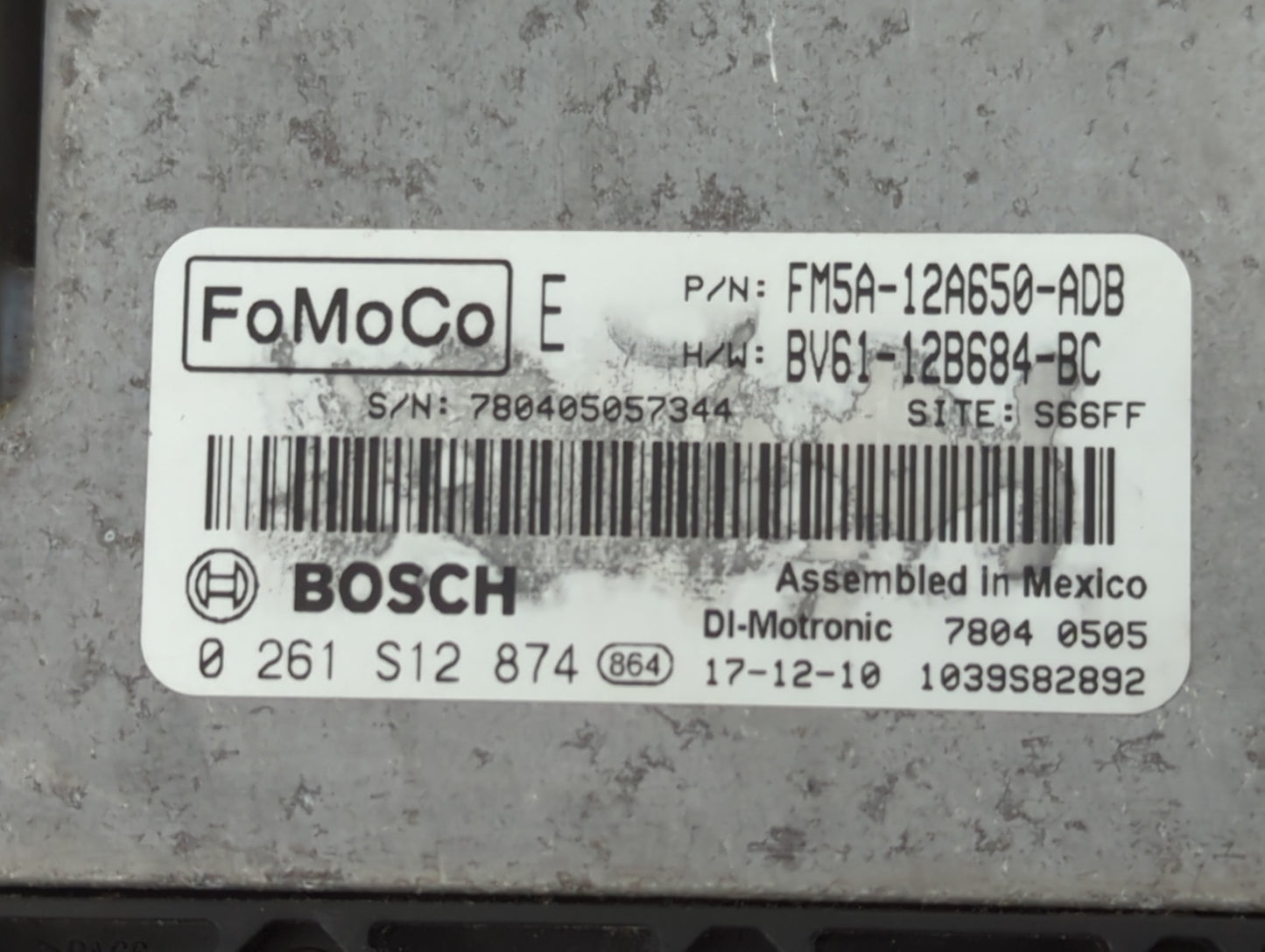 2013-2018 Ford Focus PCM Engine Control Computer ECU ECM PCU OEM P/N:FM5A-12A650-ADB Fits Fits 2013 2014 2015 2016 2017 2018