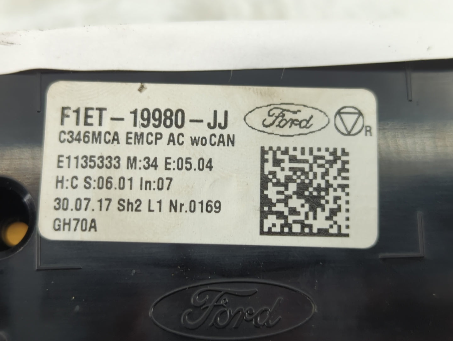 2015-2018 Ford Focus Climate Control Module Temperature AC/Heater Replacement P/N:F1ET-19980-JJ Fits Fits 2015 2016 2017 201