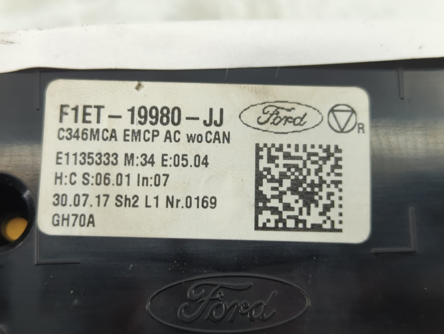 2015-2018 Ford Focus Climate Control Module Temperature AC/Heater Replacement P/N:F1ET-19980-JJ Fits Fits 2015 2016 2017 201