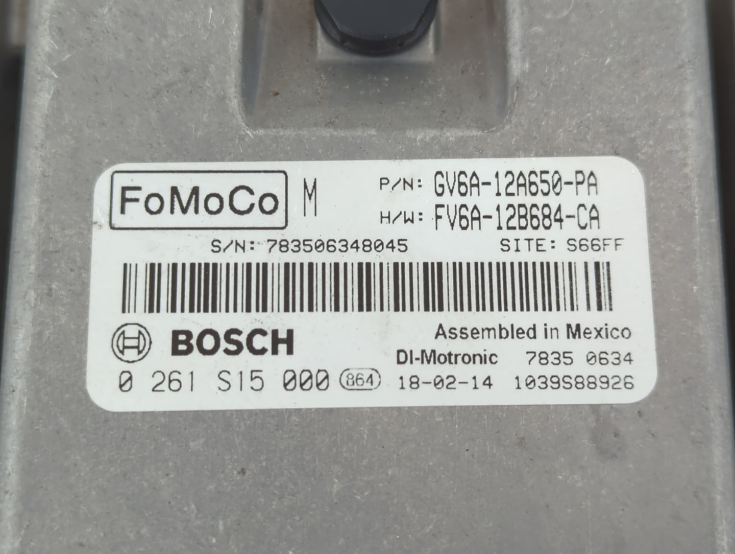 2016-2018 Ford Focus PCM Engine Control Computer ECU ECM PCU OEM P/N:FV6A-12B684-CA GV6A-12A650-PA Fits Fits 2016 2017 2018 