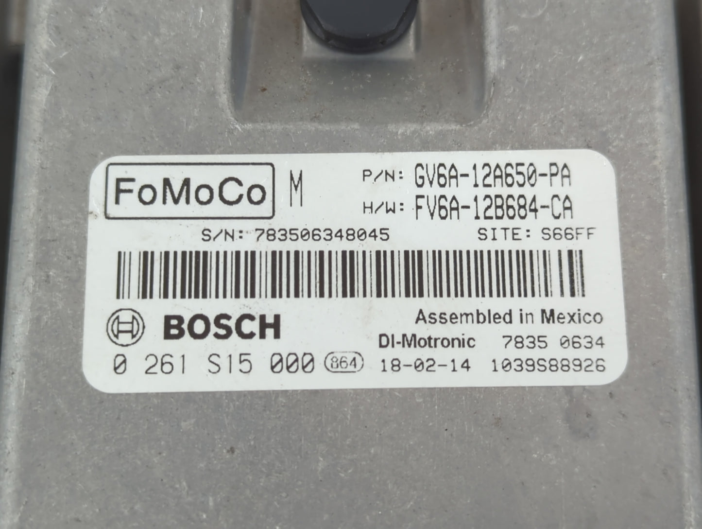 2016-2018 Ford Focus PCM Engine Control Computer ECU ECM PCU OEM P/N:FV6A-12B684-CA GV6A-12A650-PA Fits Fits 2016 2017 2018 