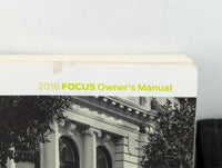 2018 Ford Focus Owners Manual Book Guide P/N:JM5J19A321AA OEM Used Auto Parts - Oemusedautoparts1.com