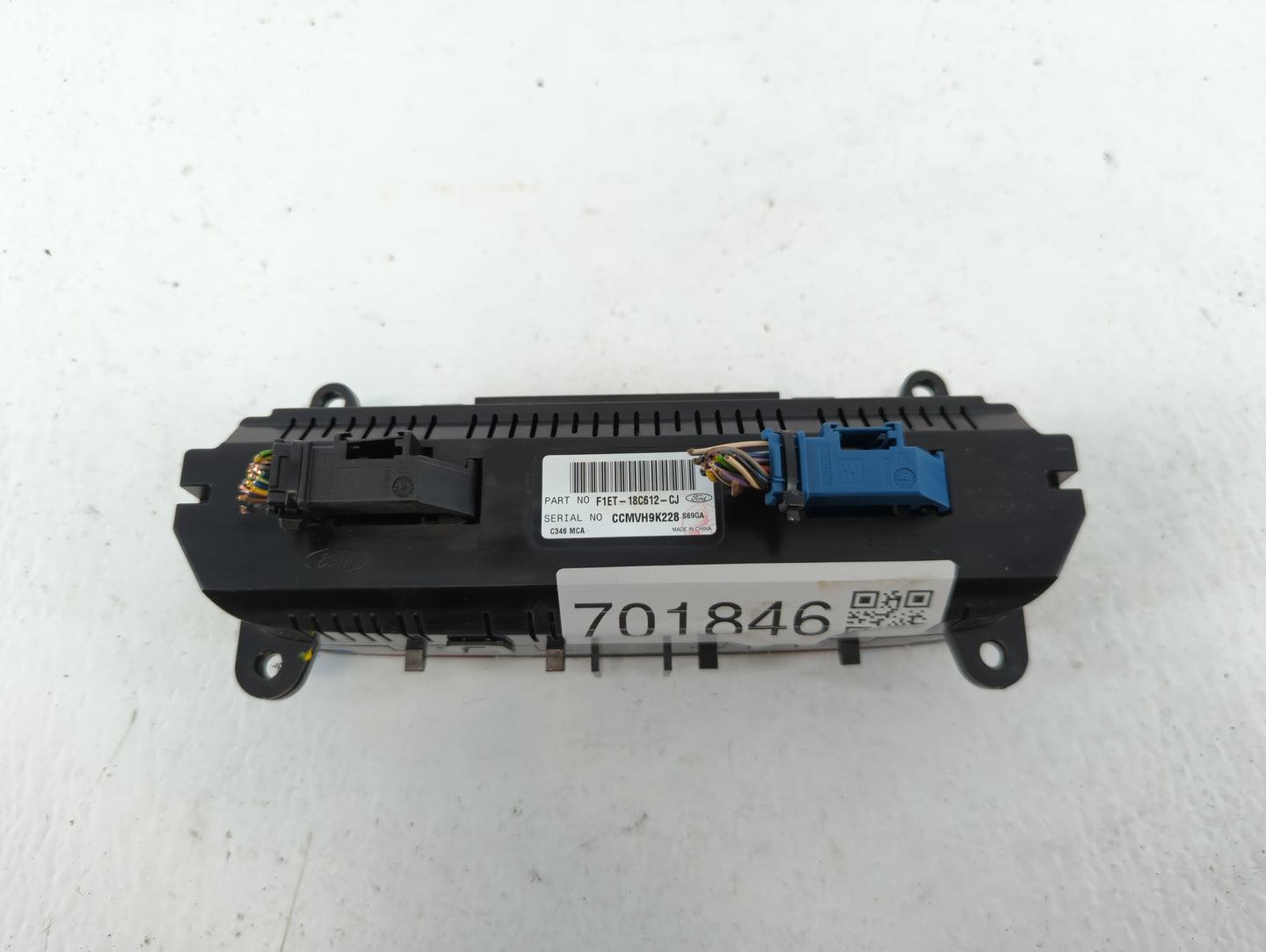 2015-2018 Ford Focus Climate Control Module Temperature AC/Heater Replacement P/N:F1ET-18C612-CJ Fits Fits 2015 2016 2017 20