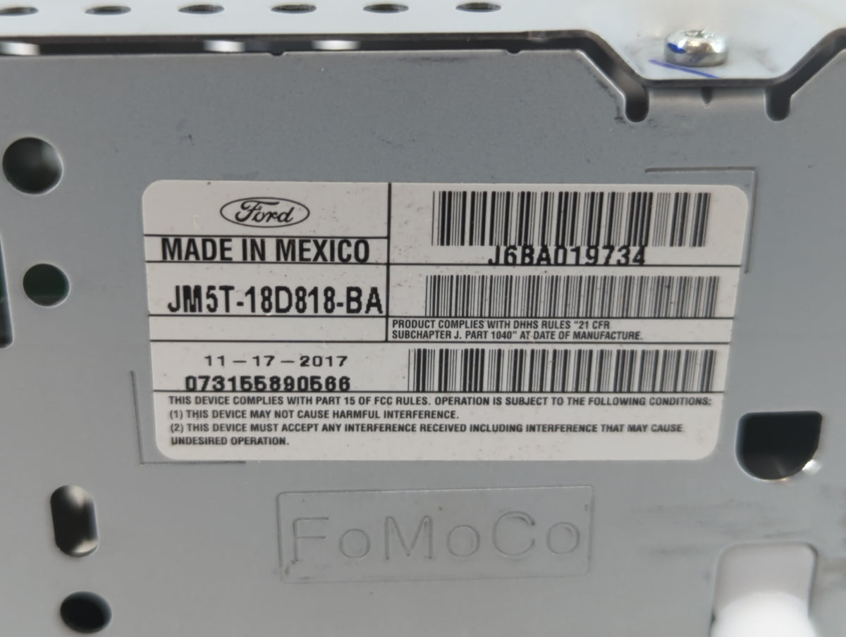 2017-2018 Ford Focus Am Fm Cd Player Radio Receiver 707511 - Oemusedautoparts1.com