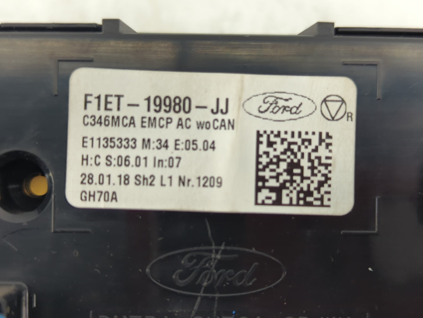2015-2018 Ford Focus Climate Control Module Temperature AC/Heater Replacement P/N:F1ET-19980-JJ Fits Fits 2015 2016 2017 201