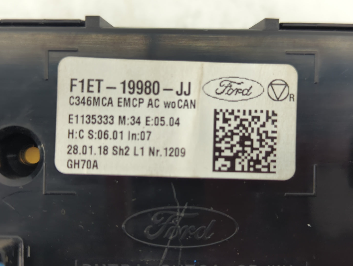 2015-2018 Ford Focus Climate Control Module Temperature AC/Heater Replacement P/N:F1ET-19980-JJ Fits Fits 2015 2016 2017 201