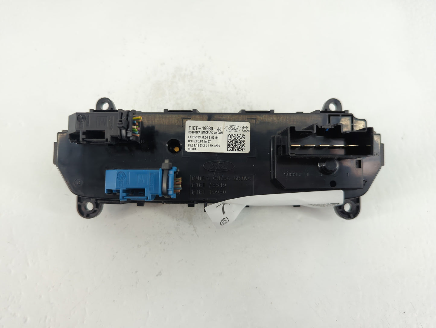 2015-2018 Ford Focus Climate Control Module Temperature AC/Heater Replacement P/N:F1ET-19980-JJ Fits Fits 2015 2016 2017 201