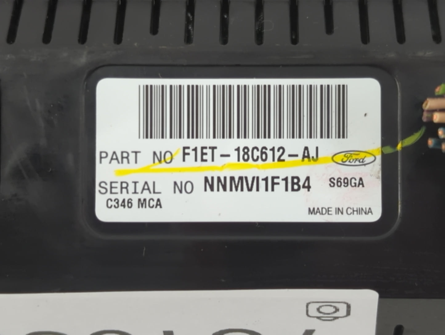 2015-2018 Ford Focus Climate Control Module Temperature AC/Heater Replacement P/N:F1ET-18C612-AJ Fits Fits 2015 2016 2017 20