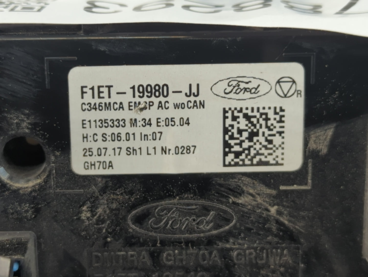 2015-2018 Ford Focus Climate Control Module Temperature AC/Heater Replacement P/N:F1ET-19980-JJ Fits Fits 2015 2016 2017 201