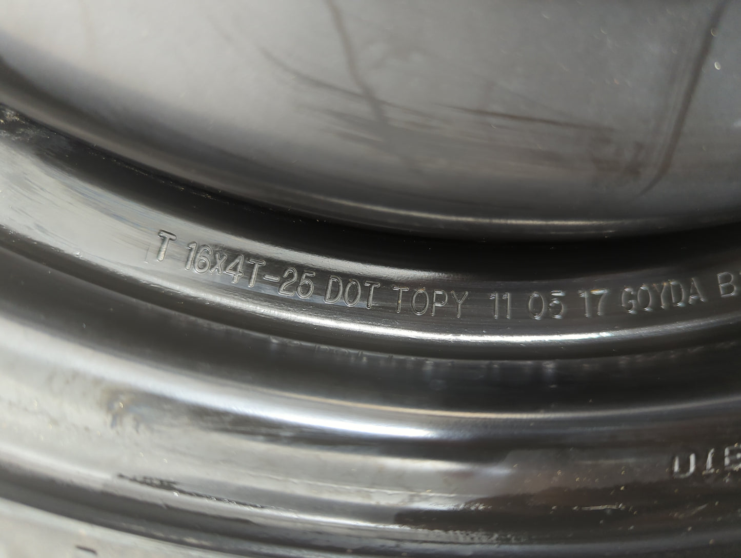 2012-2018 Ford Focus Spare Donut Tire Wheel Rim Oem 840257 - Oemusedautoparts1.com