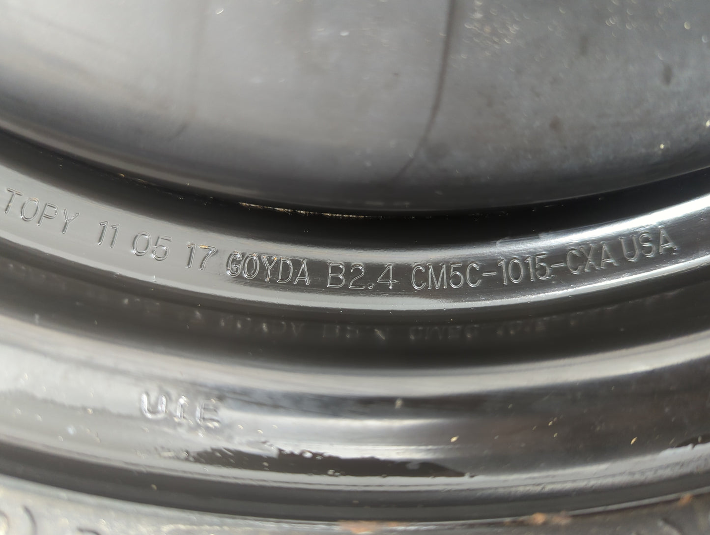 2012-2018 Ford Focus Spare Donut Tire Wheel Rim Oem 840257 - Oemusedautoparts1.com