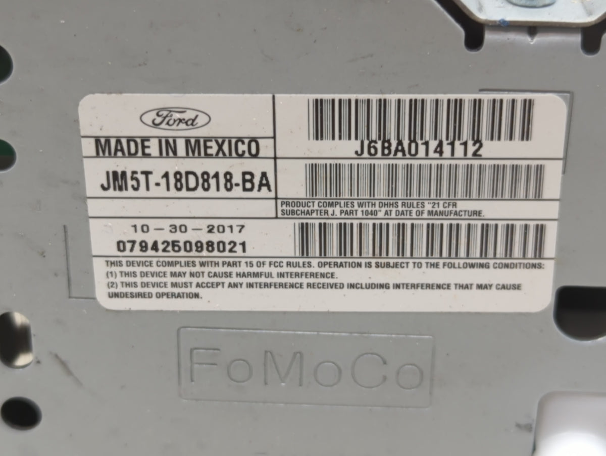 2015-2018 Ford Focus Radio AM FM Cd Player Receiver Replacement P/N:JM5T-18D818-BA Fits Fits 2015 2016 2017 2018 2019 OEM Us