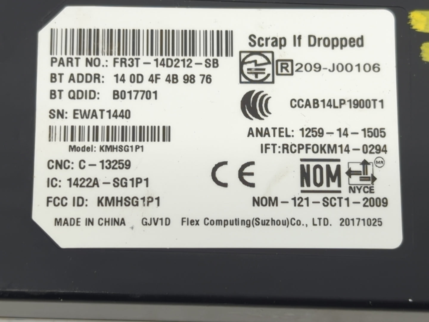 2015-2018 Ford Focus Theft-locking Control Module - Oemusedautoparts1.com