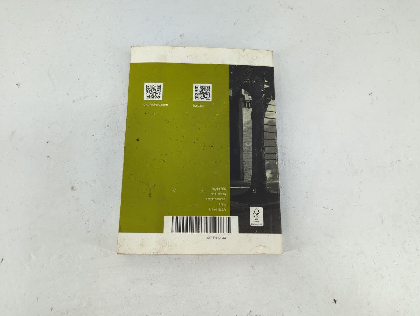 2018 Ford Focus Owners Manual Book Guide P/N:JM5J 19A321 AA OEM Used Auto Parts - Oemusedautoparts1.com