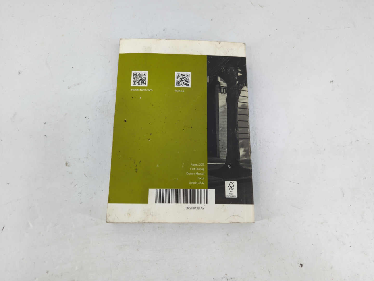 2018 Ford Focus Owners Manual Book Guide P/N:JM5J 19A321 AA OEM Used Auto Parts - Oemusedautoparts1.com