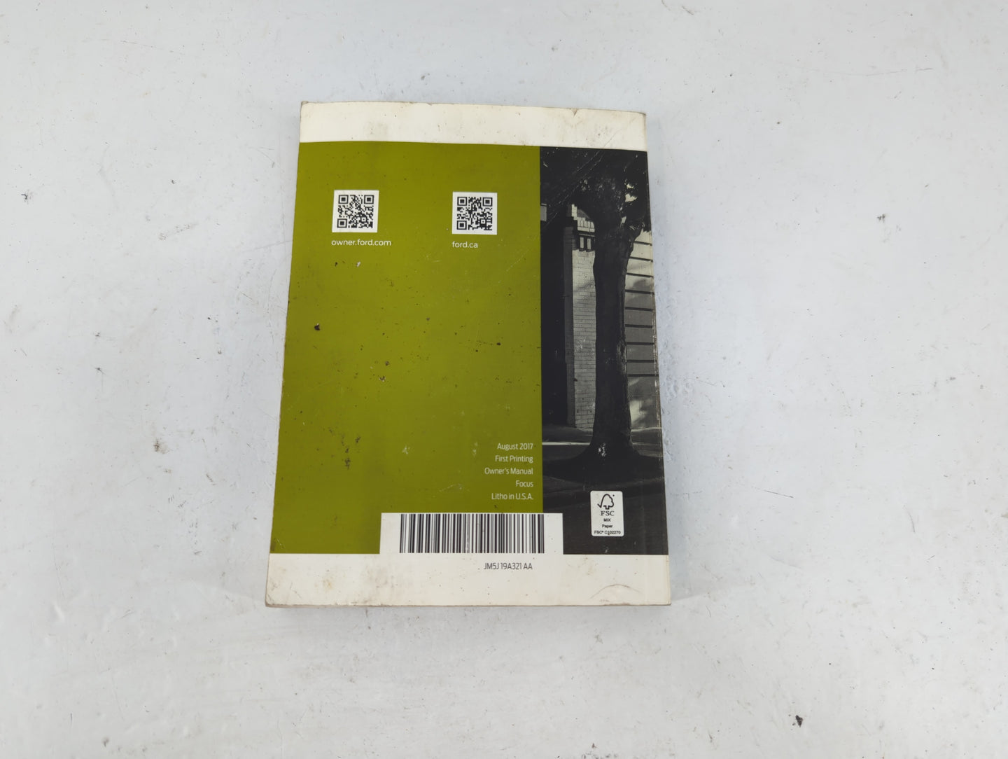 2018 Ford Focus Owners Manual Book Guide P/N:JM5J 19A321 AA OEM Used Auto Parts - Oemusedautoparts1.com