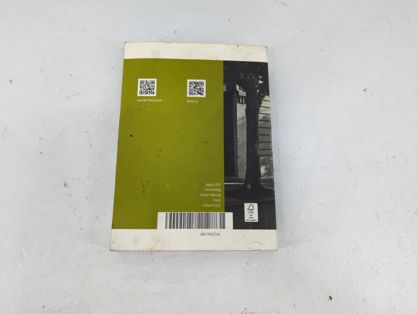 2018 Ford Focus Owners Manual Book Guide P/N:JM5J 19A321 AA OEM Used Auto Parts - Oemusedautoparts1.com