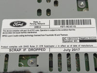 2017-2020 Ford Fusion Radio AM FM Cd Player Receiver Replacement P/N:FS7T-19C107-YD Fits Fits 2017 2018 2019 2020 OEM Used A
