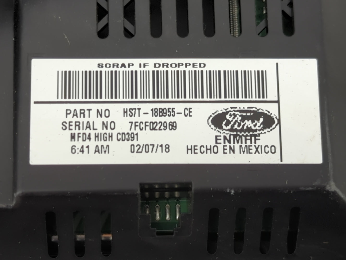 2017-2020 Ford Fusion Information Display Screen - Oemusedautoparts1.com
