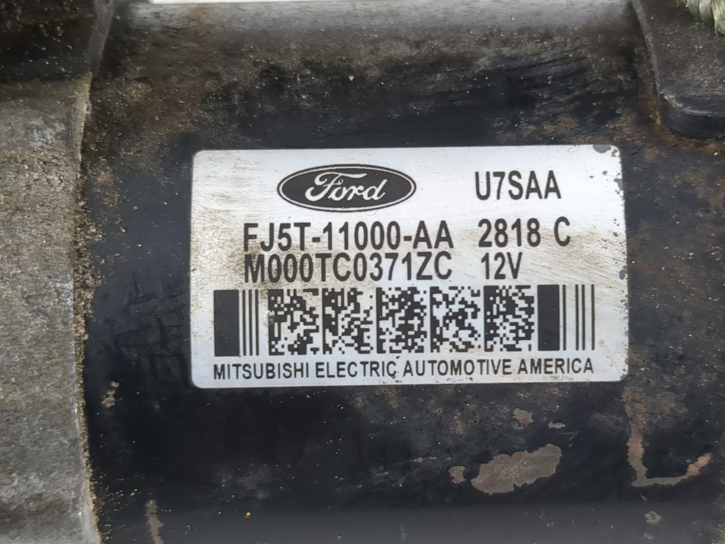 2013-2020 Ford Fusion Car Starter Motor Solenoid OEM P/N:M000TC0371ZC FJ5T-11000-AA Fits OEM Used Auto Parts - Oemusedautopa