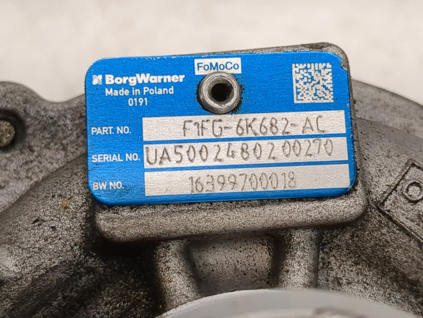 2014 Ford Fusion Turbocharger Turbo Charger Super Charger Supercharger - Oemusedautoparts1.com