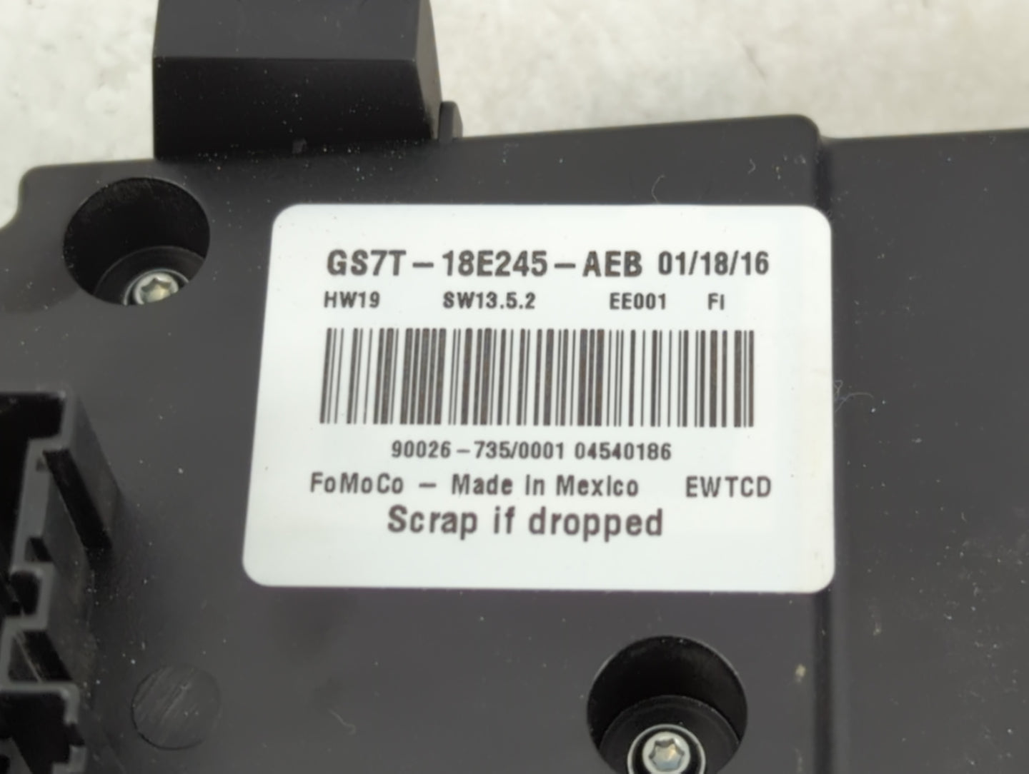 2018 Ford Fusion Climate Control Module Temperature AC/Heater Replacement P/N:GS7T-18E245-AEB Fits OEM Used Auto Parts - Oem
