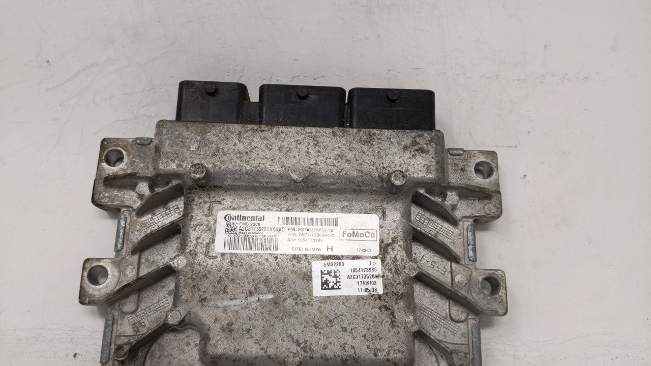 2017-2019 Ford Fusion PCM Engine Control Computer ECU ECM PCU OEM P/N:HS7A-12A650-TB DS71-12B684-VB Fits OEM Used Auto Parts