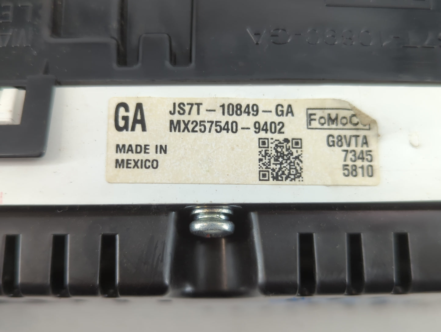 2018 Ford Fusion Instrument Cluster Speedometer Gauges P/N:JS7T-10849-GA Fits OEM Used Auto Parts - Oemusedautoparts1.com