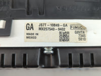 2018 Ford Fusion Instrument Cluster Speedometer Gauges P/N:JS7T-10849-GA Fits OEM Used Auto Parts - Oemusedautoparts1.com