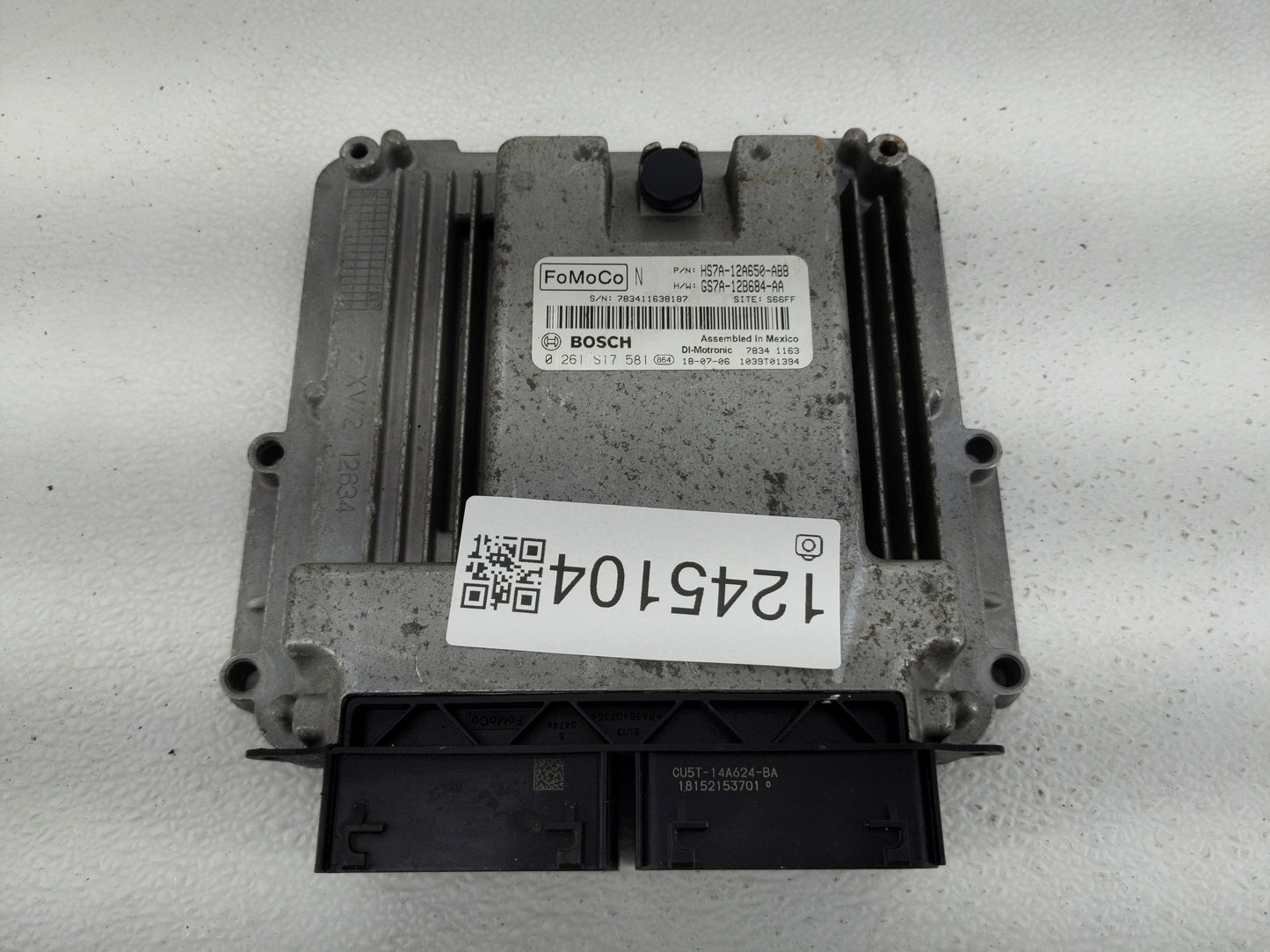 2017-2019 Ford Fusion PCM Engine Control Computer ECU ECM PCU OEM P/N:HS7A-12A650-ABB Fits Fits 2017 2018 2019 OEM Used Auto