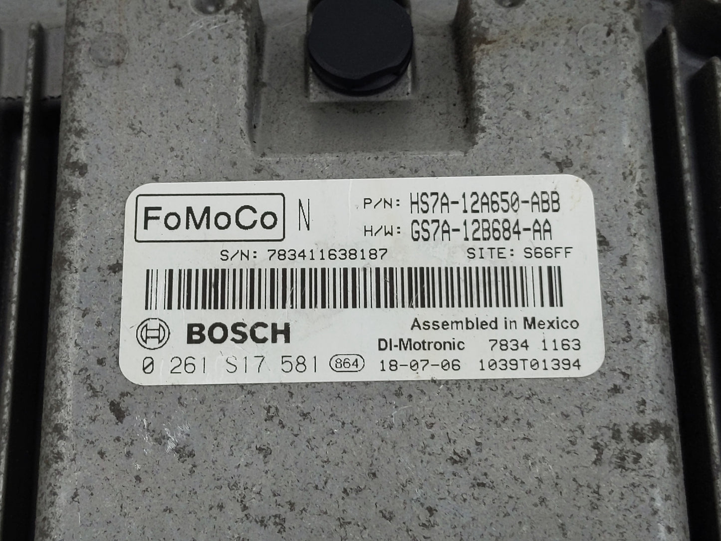 2017-2019 Ford Fusion PCM Engine Control Computer ECU ECM PCU OEM P/N:HS7A-12A650-ABB Fits Fits 2017 2018 2019 OEM Used Auto