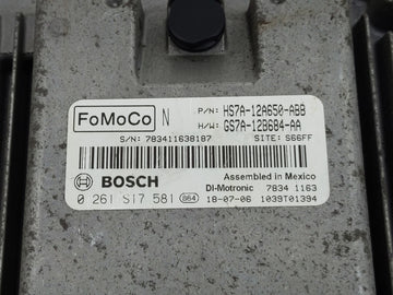 2017-2019 Ford Fusion PCM Engine Control Computer ECU ECM PCU OEM P/N:HS7A-12A650-ABB Fits Fits 2017 2018 2019 OEM Used Auto Parts