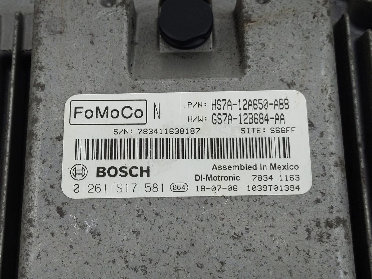 2017-2019 Ford Fusion PCM Engine Control Computer ECU ECM PCU OEM P/N:HS7A-12A650-ABB Fits 2017 2018 2019 OEM Used Auto Part